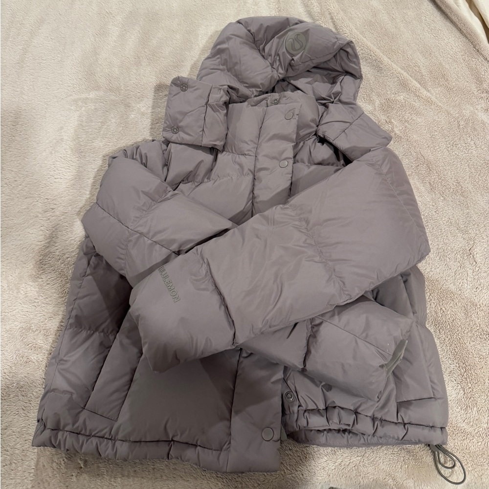Lululemon Athletica wunder puff 600 down fill cropped jacket